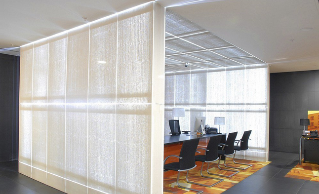 混凝土、白色透光混凝土墻