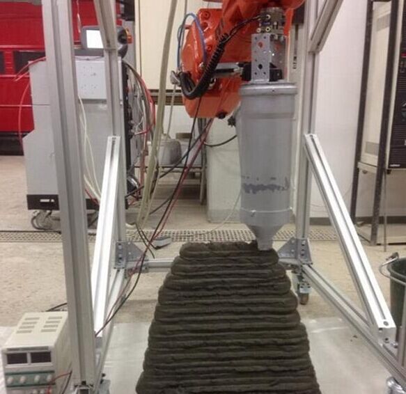 混凝土、混凝土3D打印機(jī)、可移動混凝土3D打印機(jī)