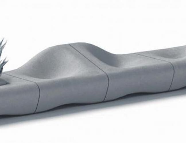 混凝土、沙丘椅