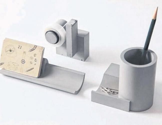 混凝土、  水泥文具