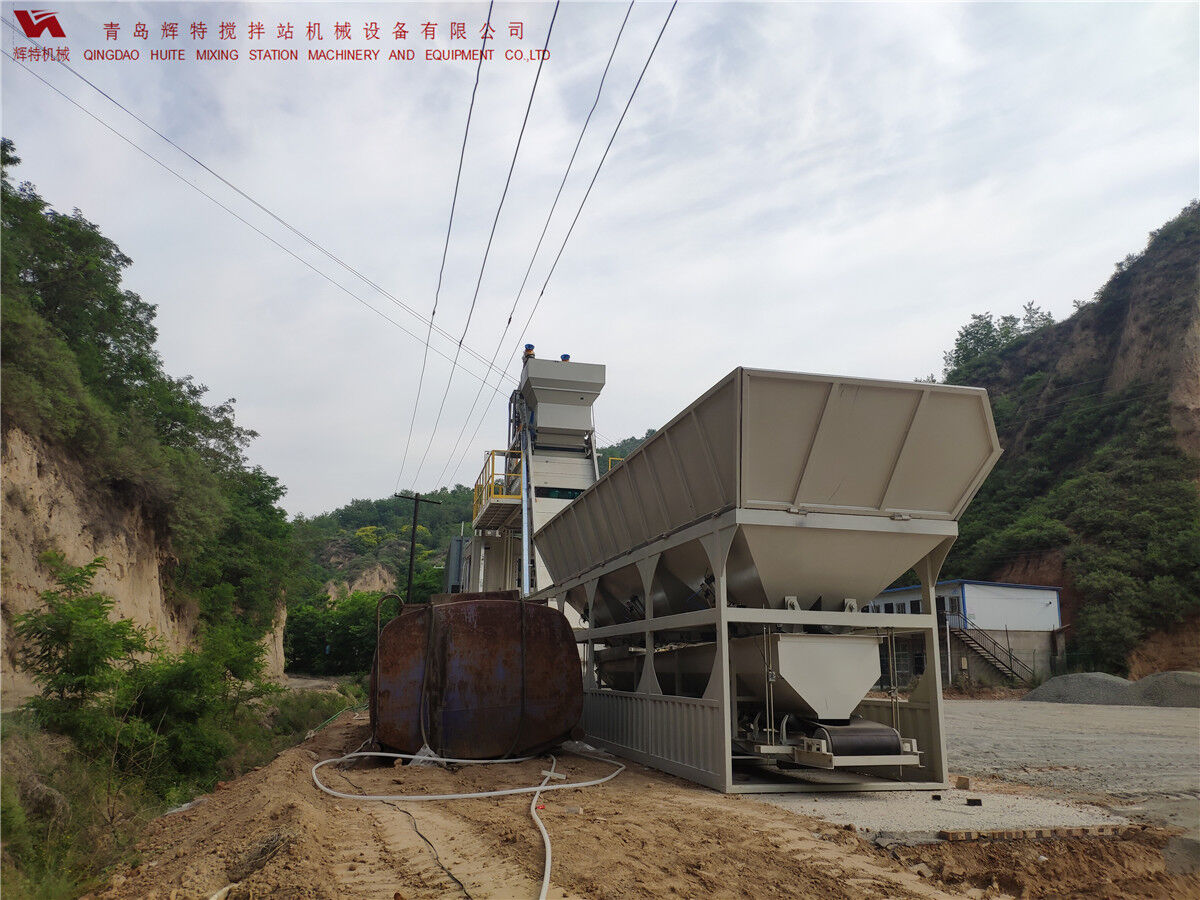 青島輝特機(jī)械 HZM75免基礎(chǔ)攪拌站模塊化設(shè)計(jì)，安裝快捷