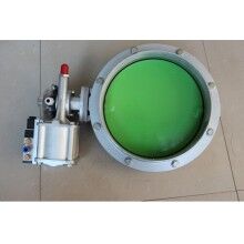 水泥倉(cāng)鑄鋁粉體蝶閥DN350